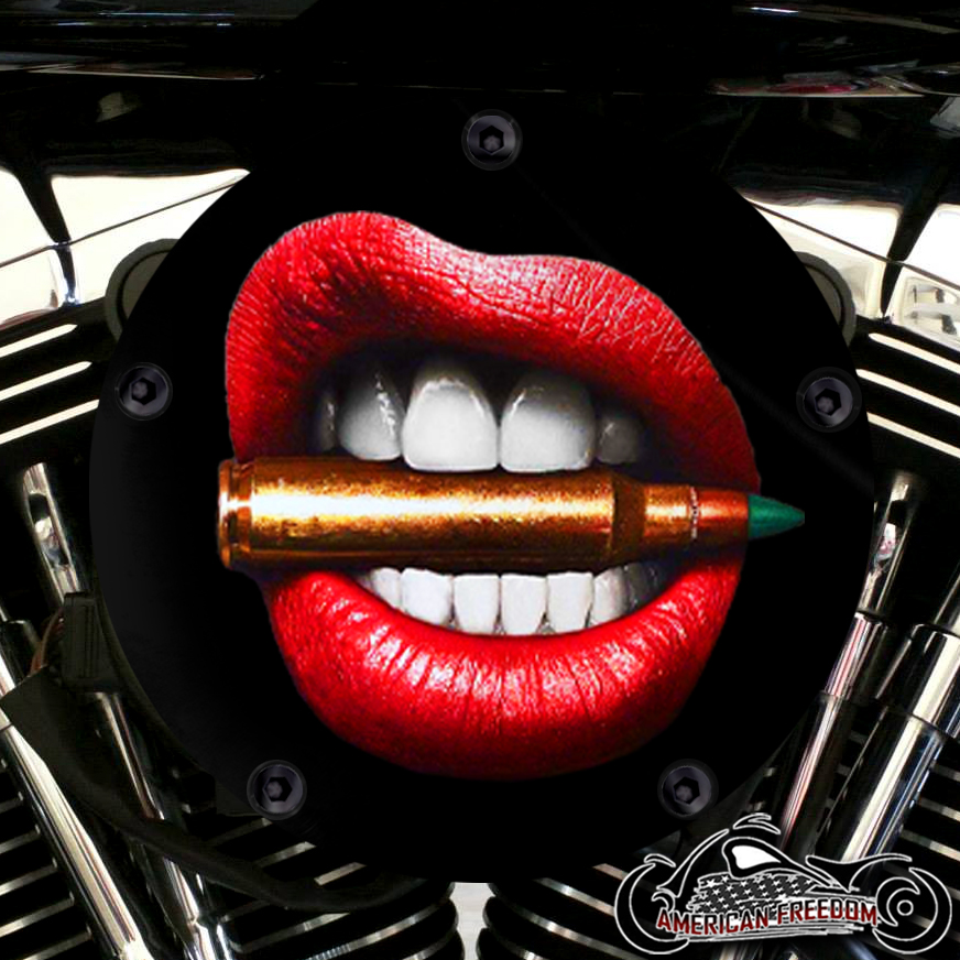 Harley Davidson High Flow Air Cleaner Cover - Bullet Lips